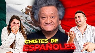 🇪🇸 ESPAÑOLES REACCIONAN a CHISTES de ESPAÑOLES de JORGE FALCÓN 🇲🇽😂 que diceee [upl. by Alasteir]