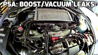 PSA BoostVacuum Leaks [upl. by Linker]