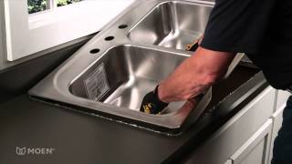 Howto Install a Stainless Steel DropIn Sink  Moen Installation Video [upl. by Zysk]