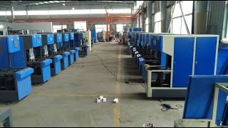 Semi auto PET bottle blow molding machines [upl. by Deirdra]