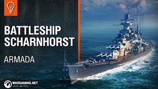 World of Warships  Armada Scharnhorst [upl. by Gainor]