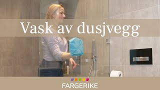 Vask av dusjvegg  Hvordan vaske bad [upl. by Adniral748]