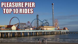 Top 10 Rides at Galveston Island Historic Pleasure Pier [upl. by Newby568]