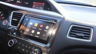 2015 Honda Civic Si  HTC One M9 Mirror Link Operation No HDMI necessary [upl. by Avie597]