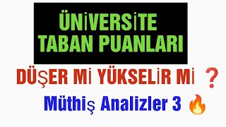 Taban Puanları Düşer mi Yükselir mi 🔥 3 analiz  Sayısal   YKS 2024 TERCİH yks2024 [upl. by Orabelle]