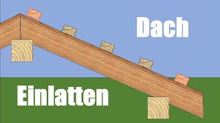 Dachlatten einteilen  Berechnung der Anzahl und Abstände der Dachlatten [upl. by Laamak]