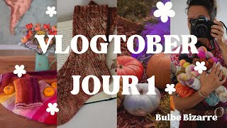 VLOGTOBER J1  Tous mes encours tricots et couture [upl. by Redienhcs]