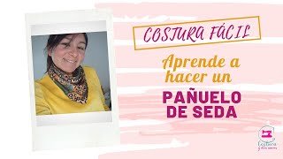 Como hacer un pañuelo de tela  Costura fácil  Aprende a coser [upl. by Clo885]