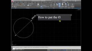 How to put the diameter of AutoCAD [upl. by Weisburgh]