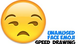 Quick Draw Unamused Emoji or Eye Roll Emoji [upl. by Kamal]