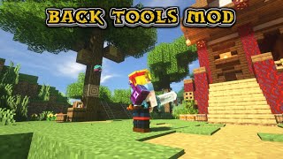 Minecraft 1165  Back Tools mod [upl. by Nido248]