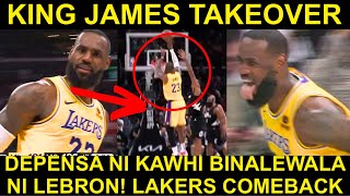 Lebron BINALEWALA Depensa ni Kawhi NAGHALIMAW sa Clutch COMEBACK Win [upl. by Nahgiem]