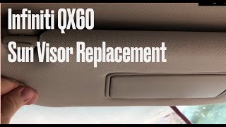 Infiniti QX60 Nissan Pathfinder Sun Visor Replacement [upl. by Aveer]