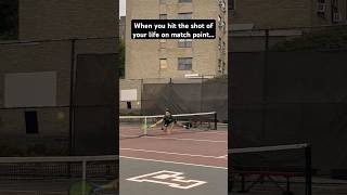 College Tennis Carlos Rodriguez hit the shot of his life on match point but tennis [upl. by Ahsenat]