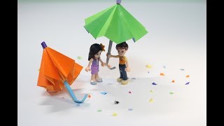 종이접기 우산접기 origami umbrella [upl. by Arihk]