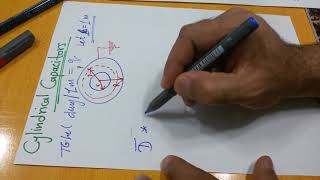 Capacitance 3 Cylindrical capacitor أيجاد سع المتسعة ألاسطوانية ألكيبل المحوري [upl. by Trixy503]