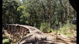 Australia’s Puffing Billy Railway 2019 – Driver’s Eye View  Lakeside to Gembrook [upl. by Dafodil]