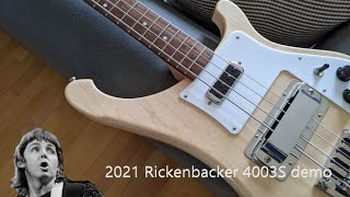 2021 Rickenbacker 4003S Bass demo [upl. by Ettenil756]