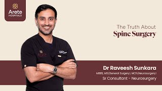 Is Spine Surgery Safe  Are You Worried about Spine Surgery  Dr Raveesh Sunkara  Arete Hospitals [upl. by Ingham]