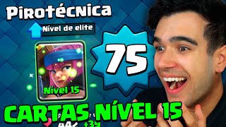 UPEI MINHA PRIMEIRA CARTA NÍVEL 15 E NOVO NÍVEL 75 CLASH ROYALE [upl. by Wini861]