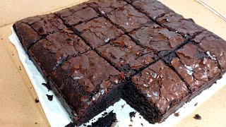 Cara membuat FUDGY BROWNIES yg mudah dan pasti berhasil [upl. by Nilahs]