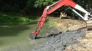 03  Fixing a leaking pond  Dredging [upl. by Rosati]