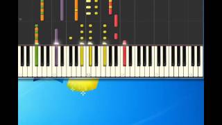 LeAnn Rimes one way ticket Piano tutorial by Synthesia [upl. by Ynohtnanhoj]