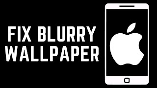 How To Unblur Lock Screen iOS 17  How to Fix Blurry Wallpaper on iPhone [upl. by Eelek]