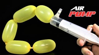 How To Make A Homemade Air Pump For Balloons [upl. by Reedy]