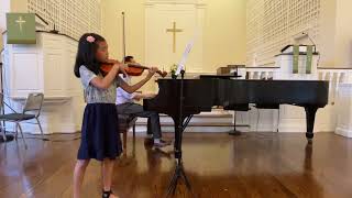 Bach Violin Concerto in A minor 1st Movement  Emily Fong [upl. by Derf]