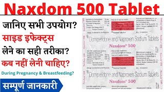 Naxdom  500 Tablet Uses Hindi सिर दर्द माइग्रेन के दर्द में उपयोगी medicinehubrock [upl. by Elocn]