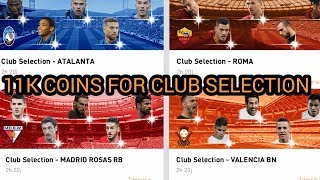 NEW CLUB SELECTION  SPENT 11K COINS  PES 2020 MOBILE [upl. by Tanberg]