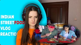 Russian Girl Reacts  Indian Food  Street food [upl. by Kriste]