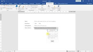 Formulare in Word Formularfelder zum Ausfüllen erstellen – WordTutorial [upl. by Crispin]