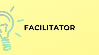 What is the meaning of the word FACILITATOR [upl. by Nonnair]