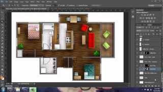 Adobe Photoshop  Rendering a Floor Plan  Part 1  Introduction  Brooke Godfrey [upl. by Croner112]