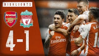 🔥 OZILS FREEKICK 🔥 Arsenal 41 Liverpool  Highlights  April 4 2015 [upl. by Goldshell]