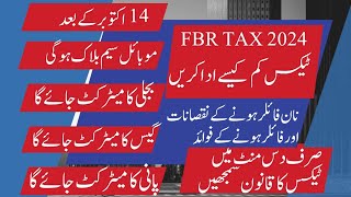 FBR Tax  Benefits of Tax Return  Difference of Filer and Non Filer in Pakistan  FBR Tax Penalties [upl. by Mord]