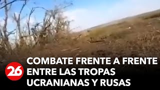 GUERRA RUSIAUCRANIA  Así es un combate frente a frente entre las tropas ucranianas y rusas [upl. by Akimrehs]