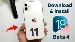 How to Download amp Install iOS 18 Beta 4 Update on iPhone 11 [upl. by Sirois409]