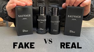 Fake vs Real Dior Sauvage Parfum 100 ml Perfume [upl. by Lamonica838]