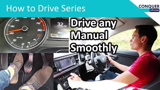 How to drive a manual car smoothly  works in every car [upl. by Ynahpit]