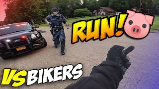 COPS VS BIKERS  MOTORCYCLE POLICE CHASE  Best Compilation 2024 [upl. by Zetrok338]