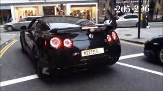 Arab Invasion Arab Drifting Nissan GTR In London [upl. by Ivad]