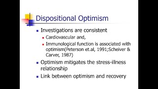 Dispositional optimism [upl. by Norved46]