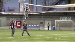 Duo creates humanpowered helicopter [upl. by Noeht233]