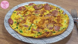 MISTURA FÁCIL E RÁPIDA  OMELETE DE CALABRESA  RECEITAS DA CRIS [upl. by Ardnazxela]