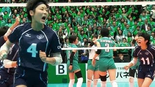 Volleyball 柏井 × 文京学院大女 3S 春高バレー2013107 [upl. by Janik]