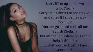 Ariana Grande  needy  Lyrics [upl. by Frodina]