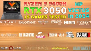 HP Victus  Ryzen 5 5600H RTX 3050  Test in 19 Games in 2024 [upl. by Mansfield]